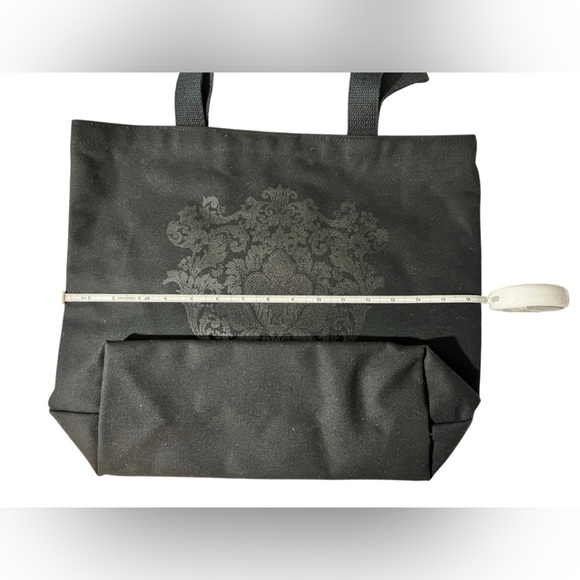 Anna Sui x Target Black Canvas Tote Bag w/Vibrant Purple Lining, Limited Edition - Picture 8 of 15